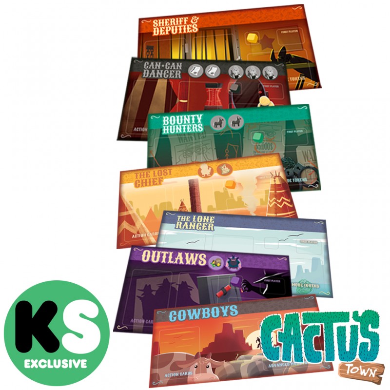 Cactus Town Kickstarter Exclusive Deluxe Big Box Edition &ndash; Gioco Da Tavolo Western + Espansioni